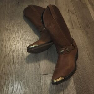 Masterson harness Leather J Toe Western Cowgirl Boots